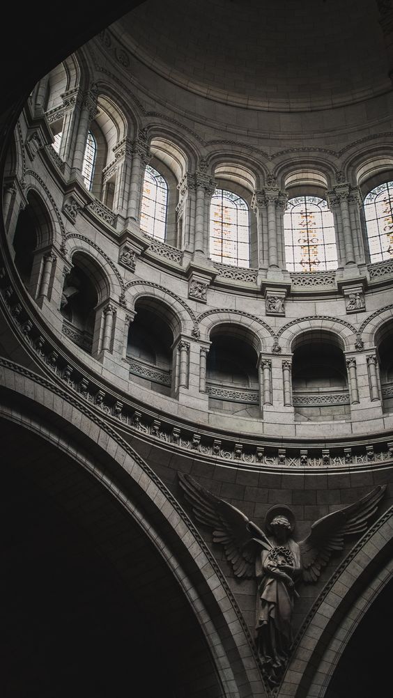 Wedding venue cathedral interior with grand dome and classical architecture